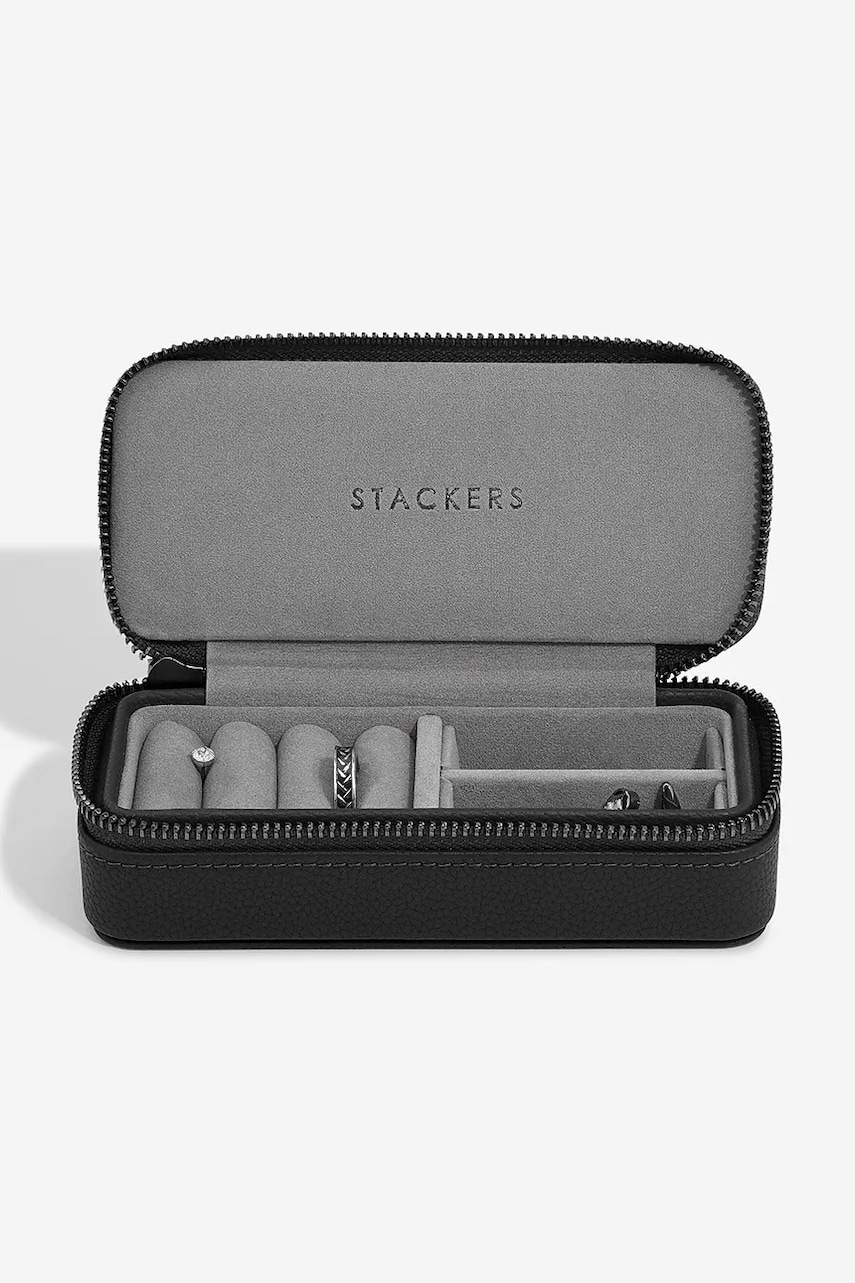 Stackers cutie de voiaj pentru bijuterii culoarea negru, 0 Stackers cutie de voiaj pentru bijuterii culoarea negru, 0