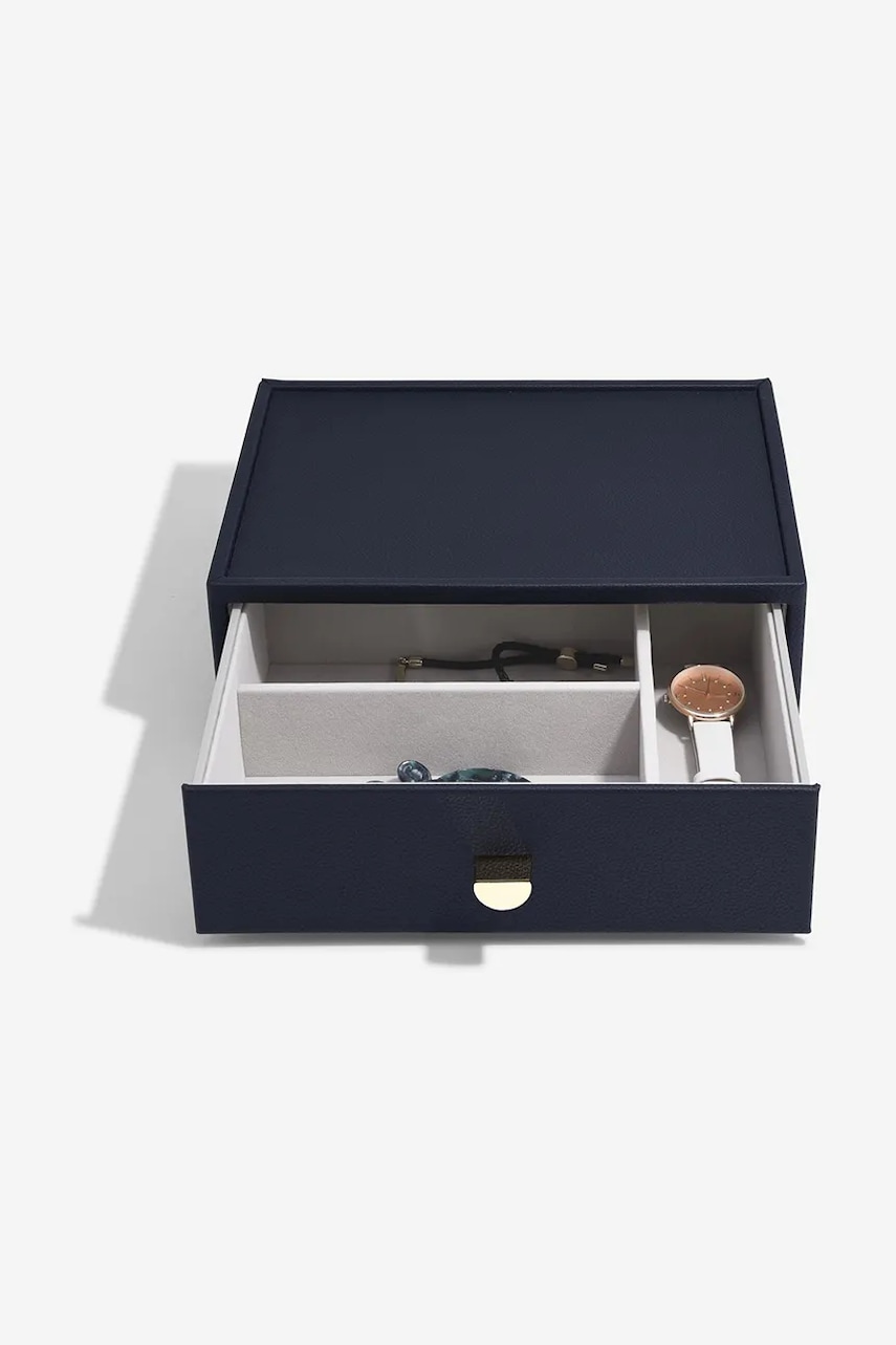 Stackers cutie de bijuterii culoarea albastru marin, 0