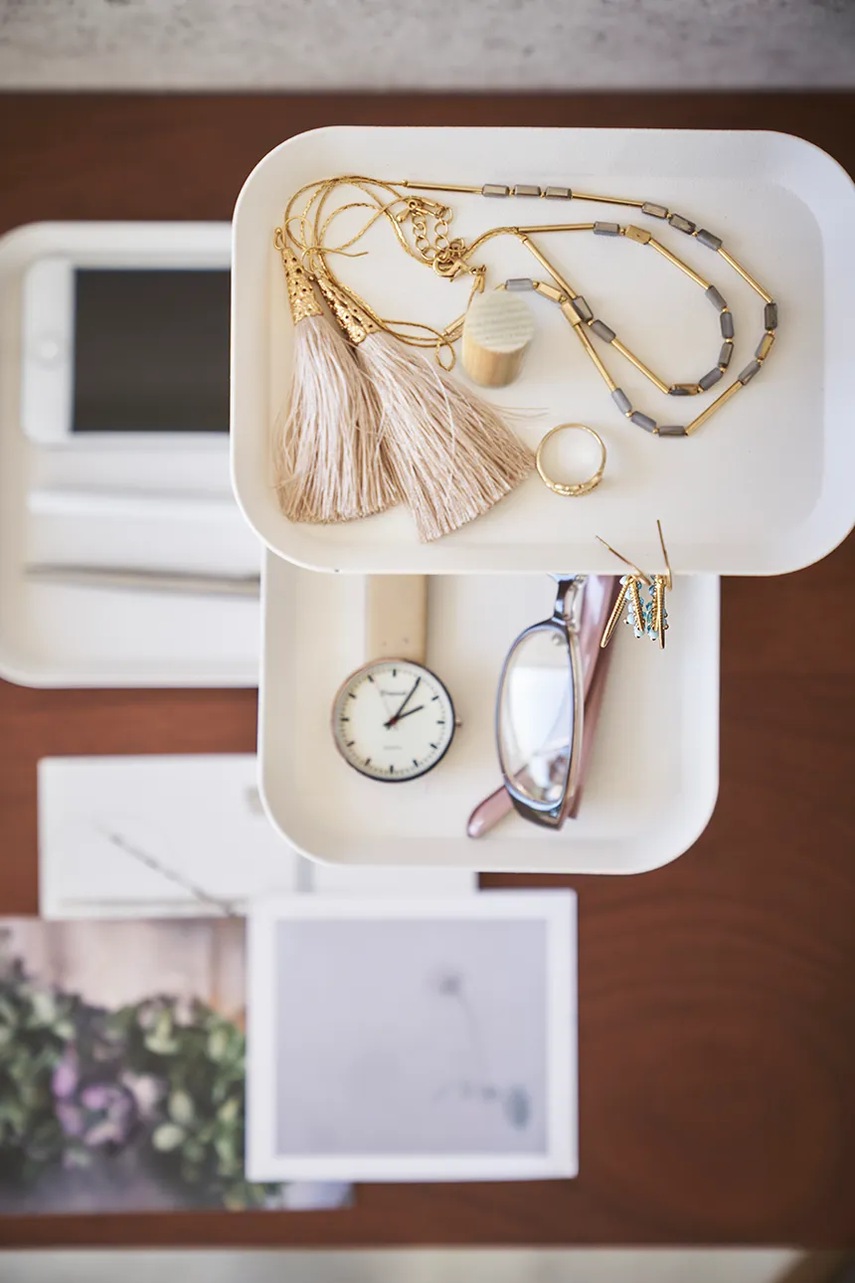 Θήκη για κοσμήματα Yamazaki Rin χρώμα: άσπρο φωτογραφία