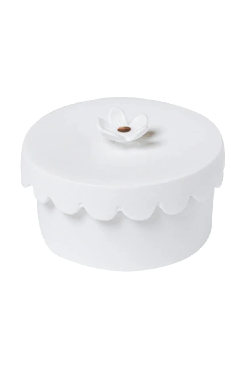 Raeder recipient pentru bijuterii 6,5 x 6,5 cm culoarea alb