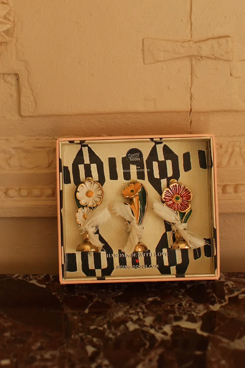 Θήκες για ευχετήριες κάρτες Doing Goods Posy Card 6 x 2,7 x 2 cm 3-pack χρώμα: κίτρινο φωτογραφία