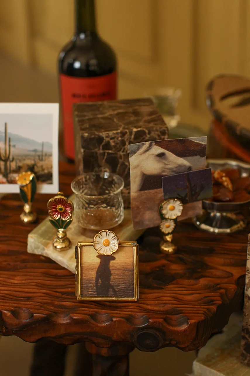 Θήκες για ευχετήριες κάρτες Doing Goods Posy Card 6 x 2,7 x 2 cm 3-pack χρώμα: κίτρινο φωτογραφία