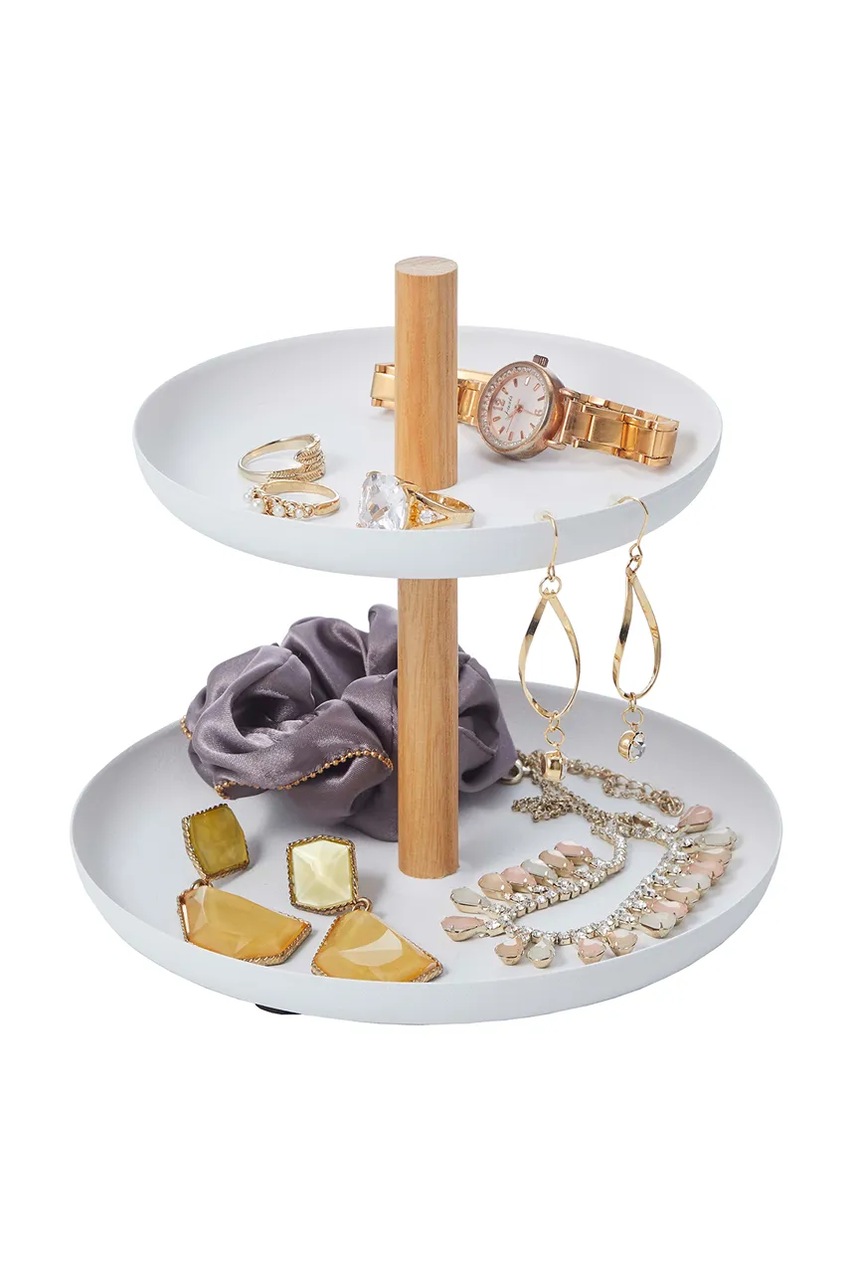 Θήκη για κοσμήματα Yamazaki Tosca 16 x 16 x 15 cm χρώμα: άσπρο φωτογραφία