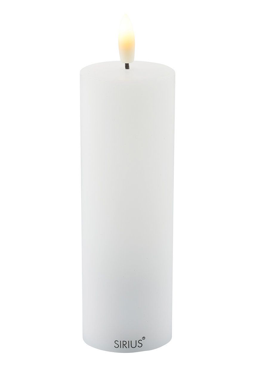 Sirius LED svíčka Sille Rechargeable 15 cm - bílá -  Umělá hmota