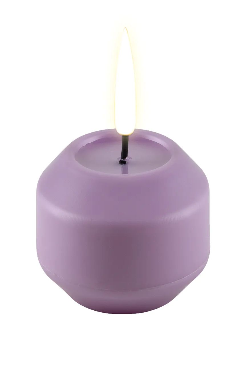 Deluxe Homeart set de lumânări led 6,1 cm culoarea violet