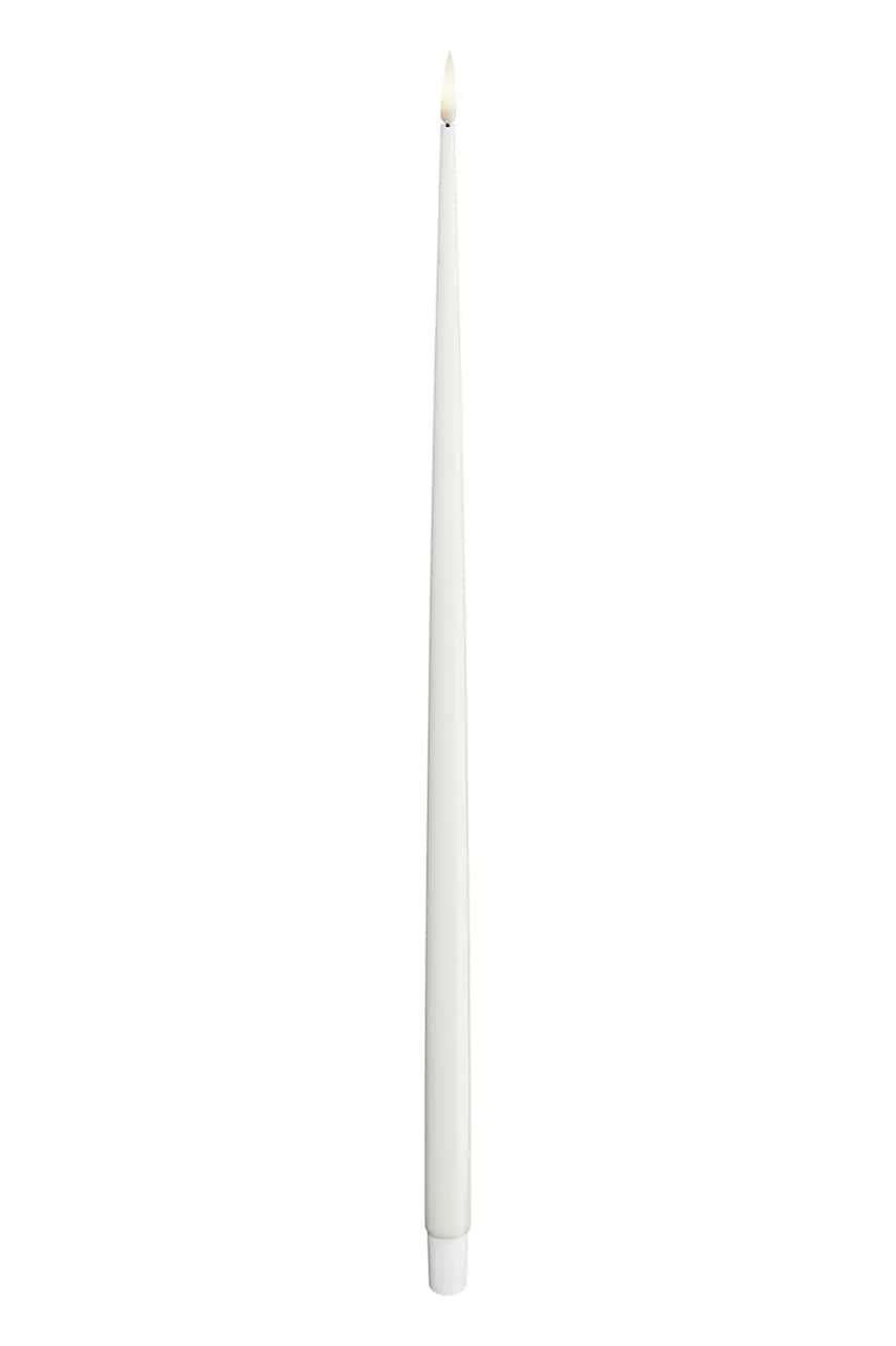 Deluxe Homeart set de lumânări led 2,2 x 38 cm 2-pack culoarea alb