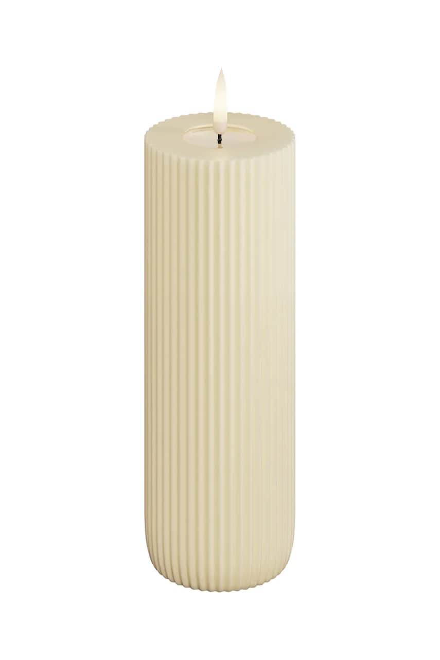 Deluxe Homeart lumânare led 7,5 x 15 cm culoarea bej Deluxe Homeart lumânare led 7,5 x 15 cm culoarea bej