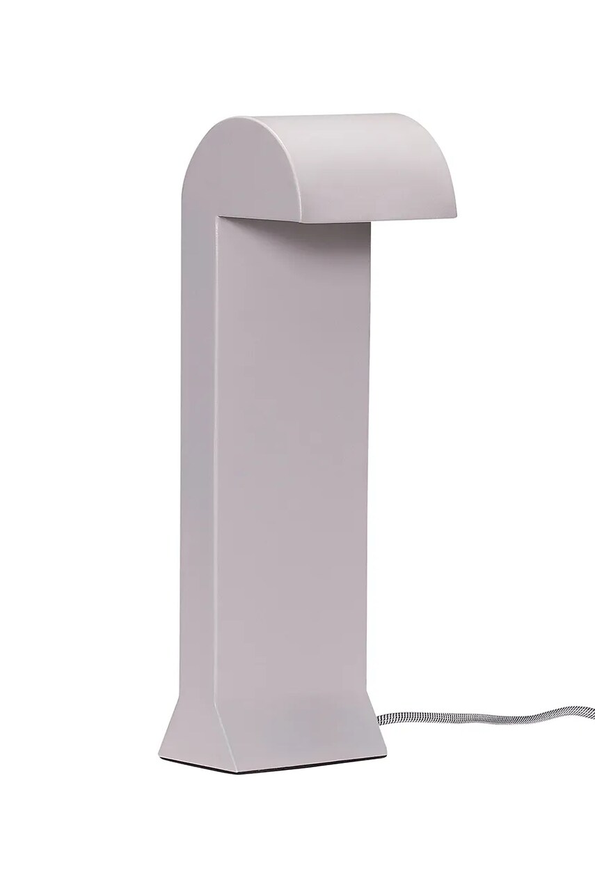 Levně Stolní lampa Hübsch Soothe šedá barva