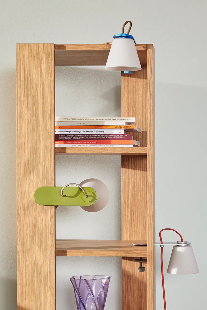 Φωτιστικό τοίχου με επιτραπέζιο εξάρτημα Hübsch Lure χρώμα: πράσινο φωτογραφία