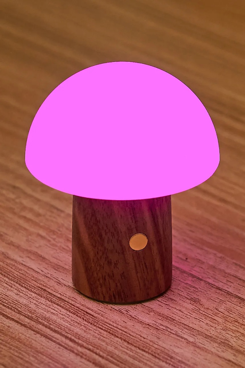 Ασύρματο φωτιστικό led Gingko Design Super Mini Alice Mushroom χρώμα: καφέ φωτογραφία