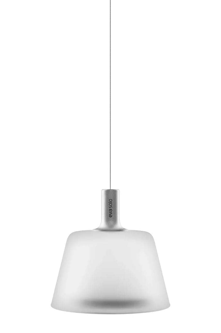 Eva Solo lampă solară suspendată cu LED Sunlight Glass 13 x 14 cm culoare albă