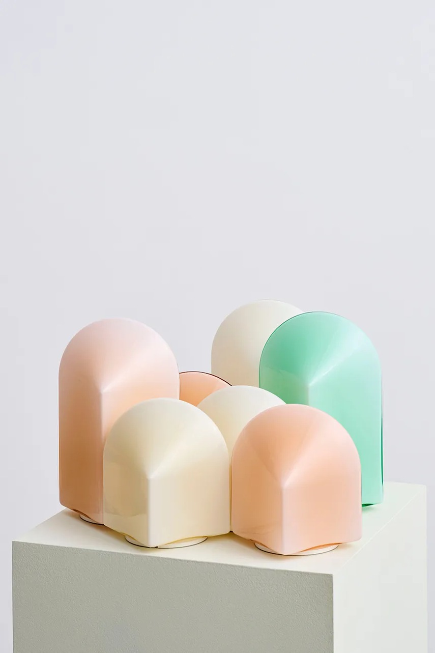 Ασύρματο επιτραπέζιο φωτιστικό led HAY 11 x 11 x 16 cm χρώμα: μπεζ φωτογραφία