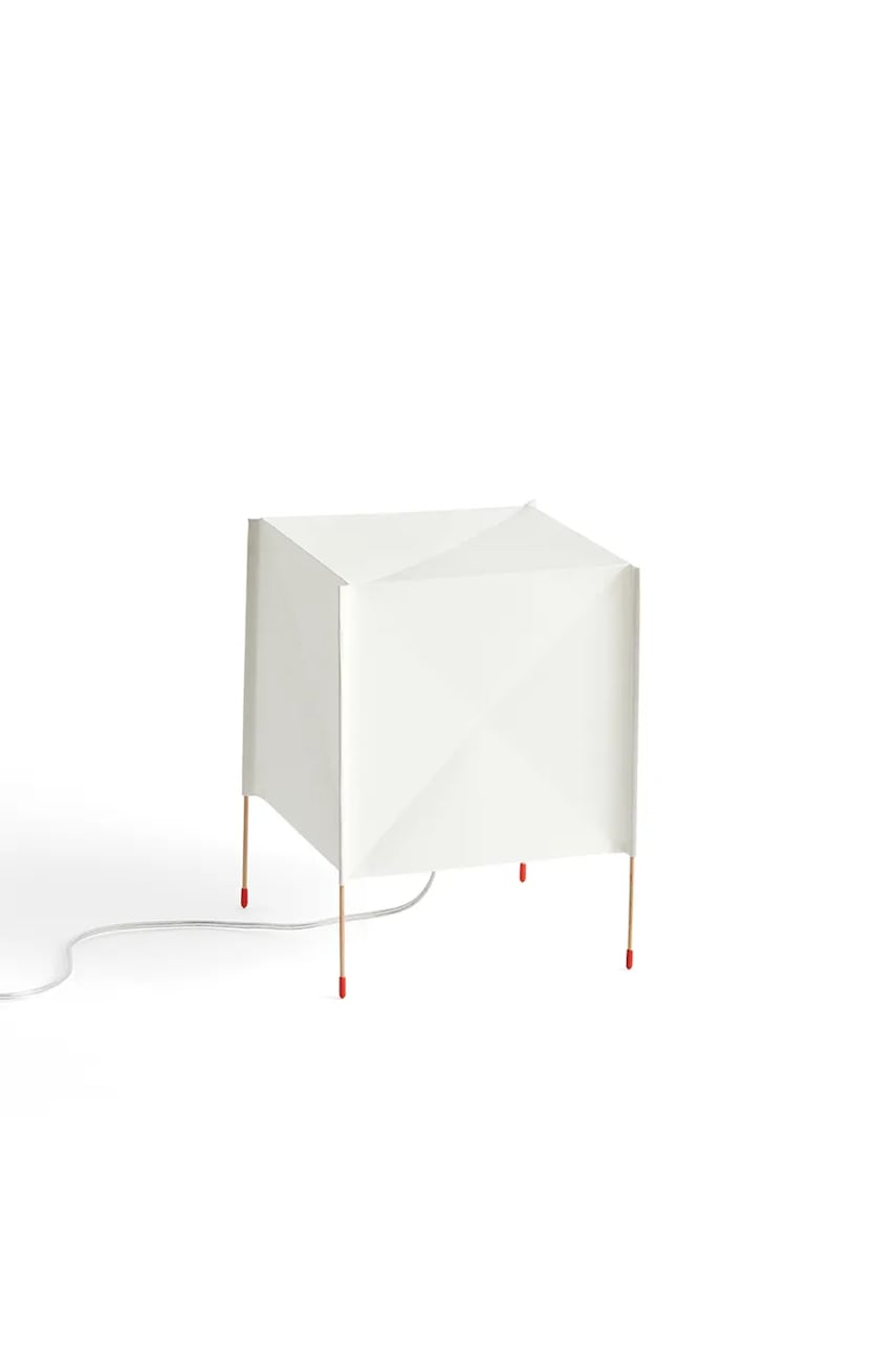 HAY lampa de masă cu led Paper Cube 21,5 x 21,5 x 30,5 cm culoarea alb
