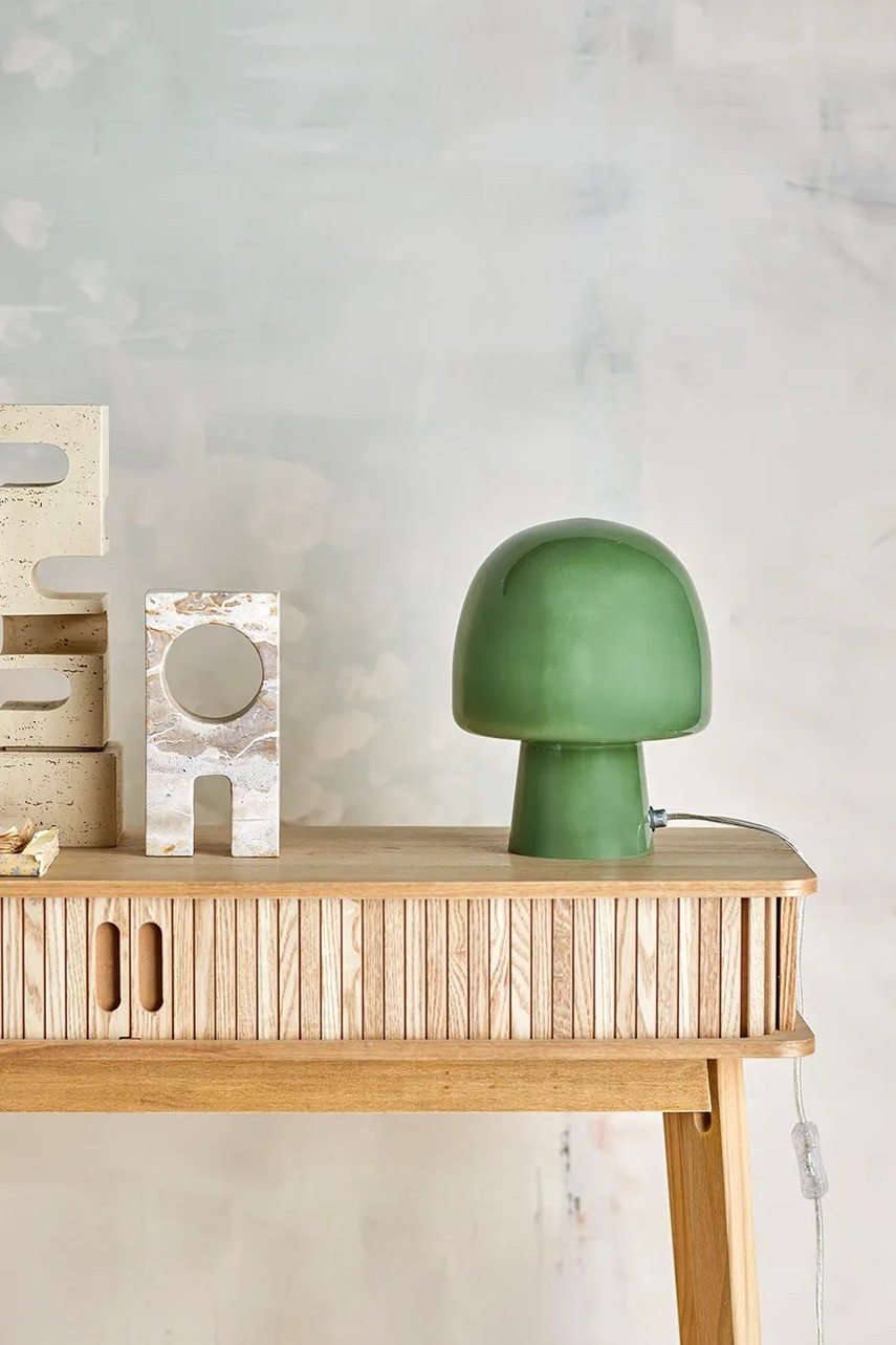 Επιτραπέζιο φωτιστικό Bloomingville Paddy 20 x 26,5 cm χρώμα: πράσινο φωτογραφία