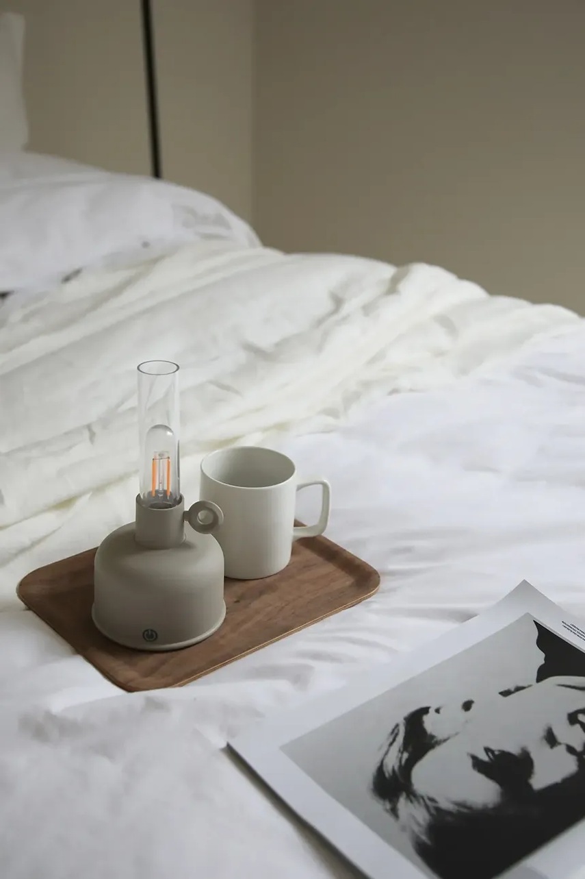 Настольная беспроводная led лампа Markslöjd Astrid 22 x 11 cm цвет бежевый