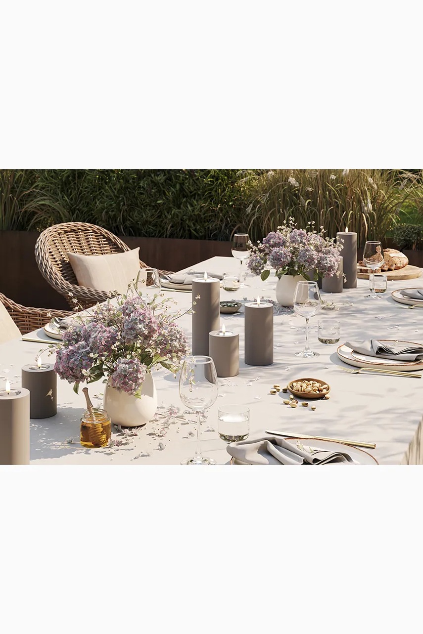 Κερί led Deluxe Homeart Gra Bloklys 10 x 10 cm φωτογραφία