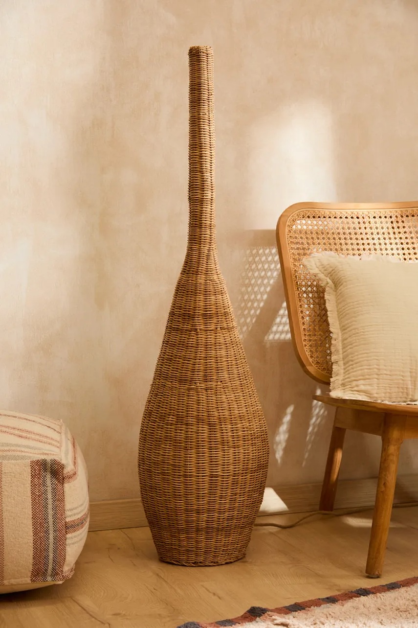 Αμπαζούρ για φωτιστικό δαπέδου Calma House Salakot 31 x 120 cm χρώμα: μπεζ φωτογραφία