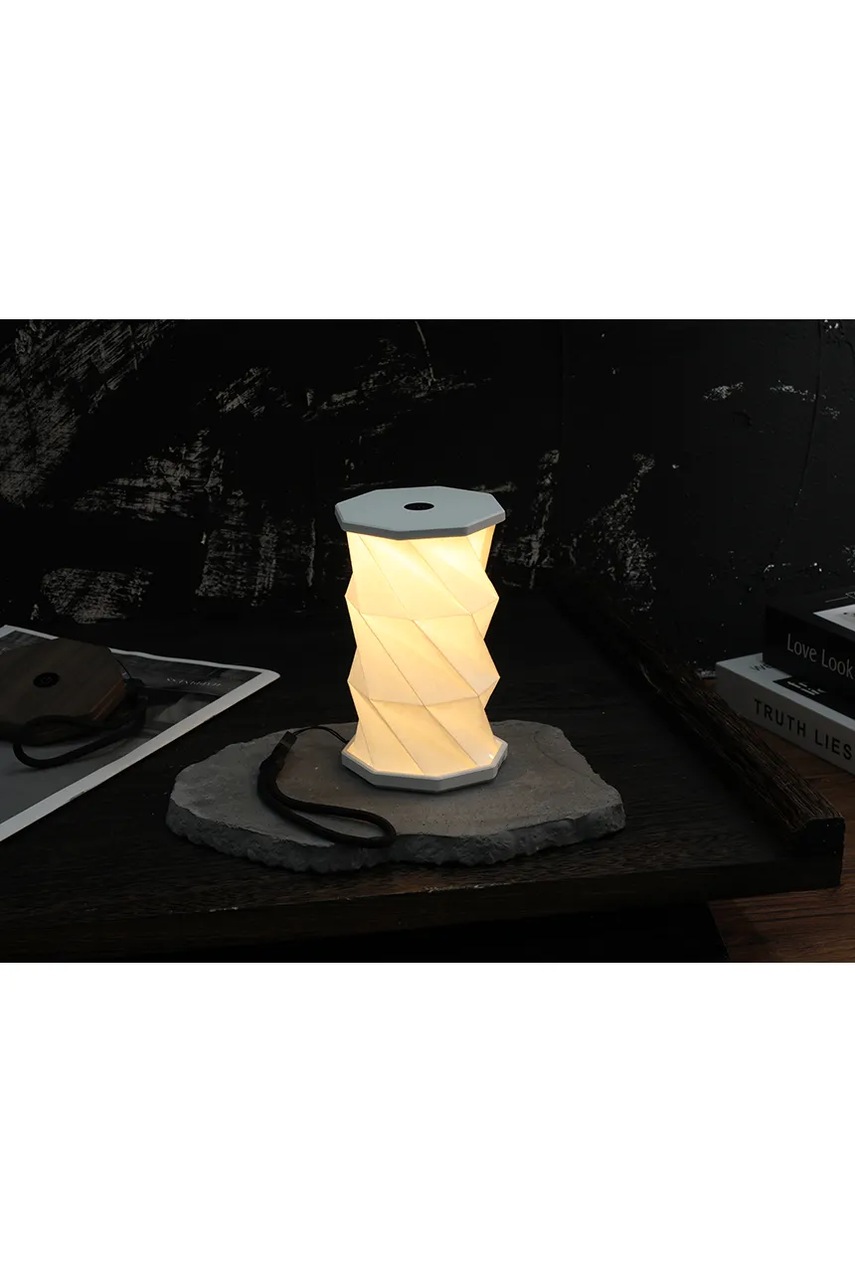 Ασύρματο φωτιστικό led Gingko Design Mini TwistHexagon Light 8,2 x 8,2 x 1,5 cm χρώμα: άσπρο φωτογραφία