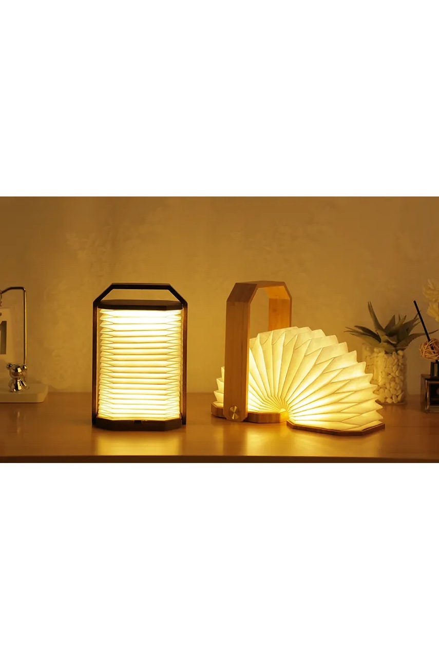 Ασύρματο επιτραπέζιο φωτιστικό led Gingko Design Smart Origami Lamp 10,3 x 10,3 x 4 cm χρώμα: καφέ φωτογραφία