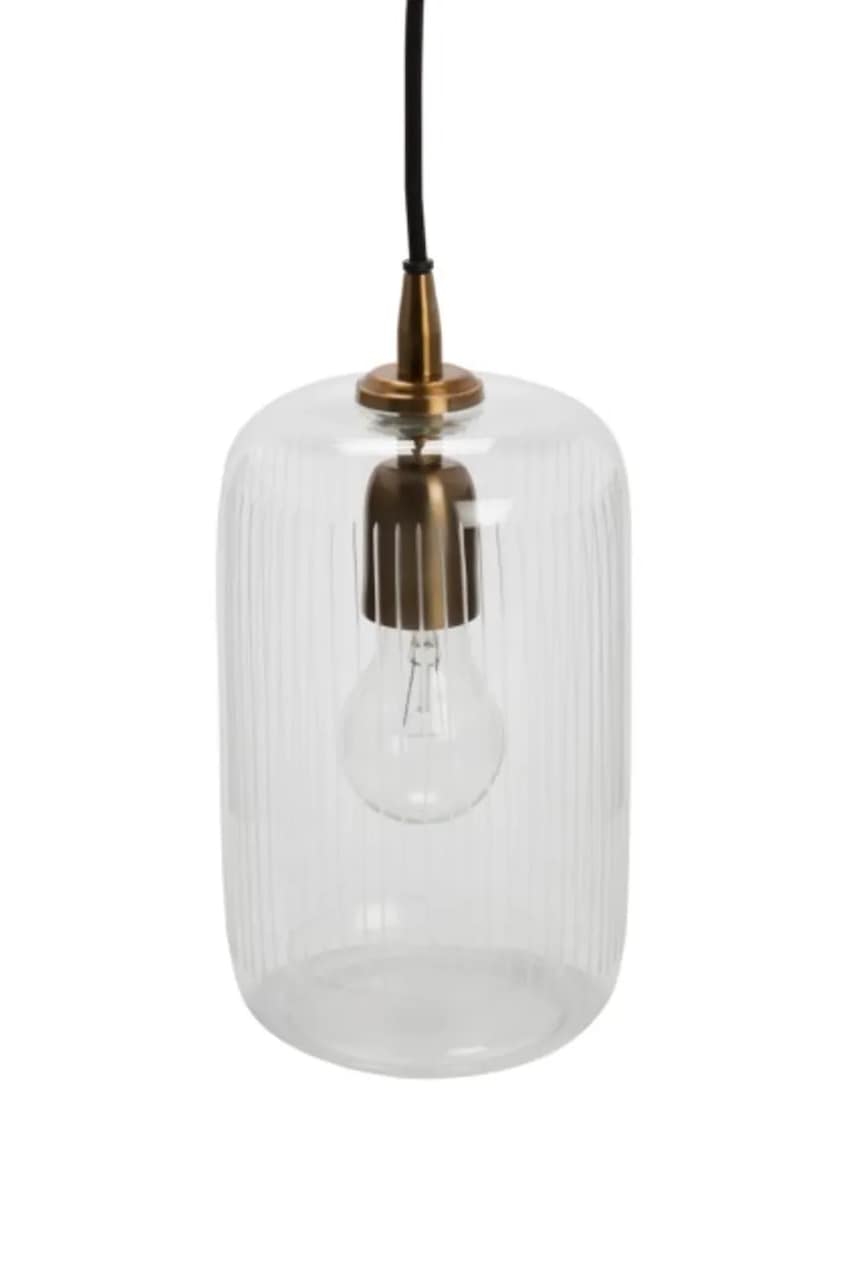 E-shop Au Maison lampa závěsná ze skla 28 x 15 cm