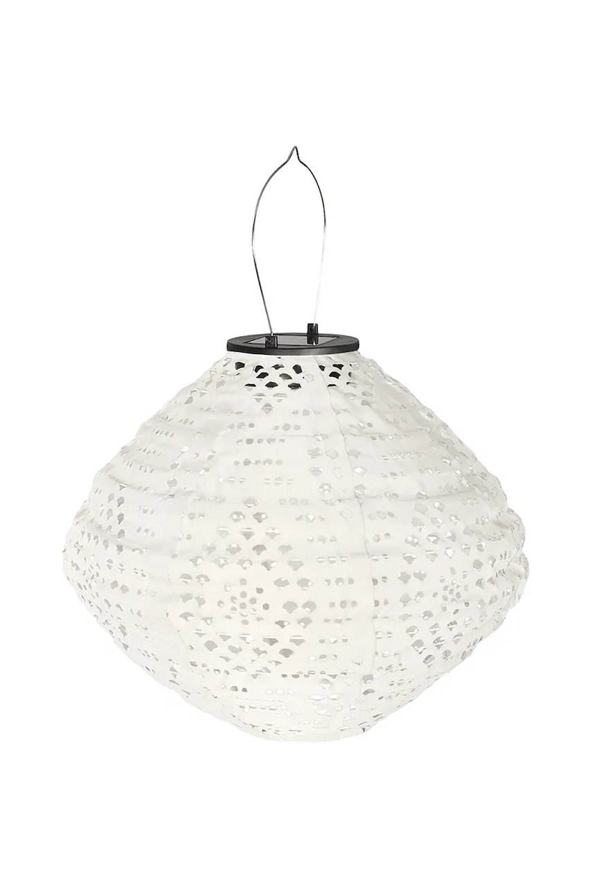 House Nordic lanternă solară led Harwood 30 cm culoarea alb