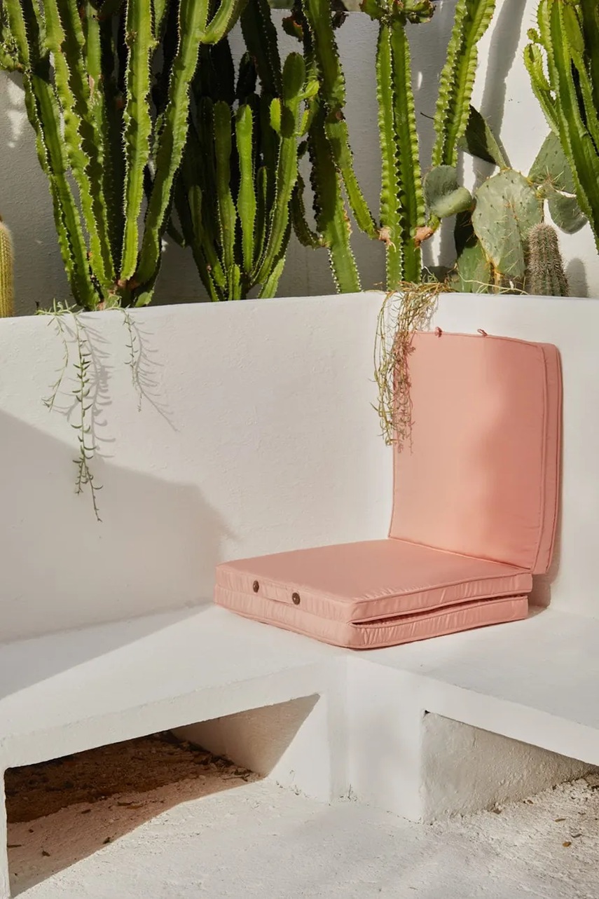 Μαξιλάρι δαπέδου Cloud χρώμα: ροζ φωτογραφία