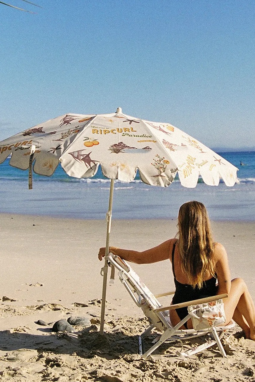 Καρέκλα θαλάσσης SunnyLife Welcome to Paradise Chalk x Rip Curl χρώμα: μπεζ φωτογραφία