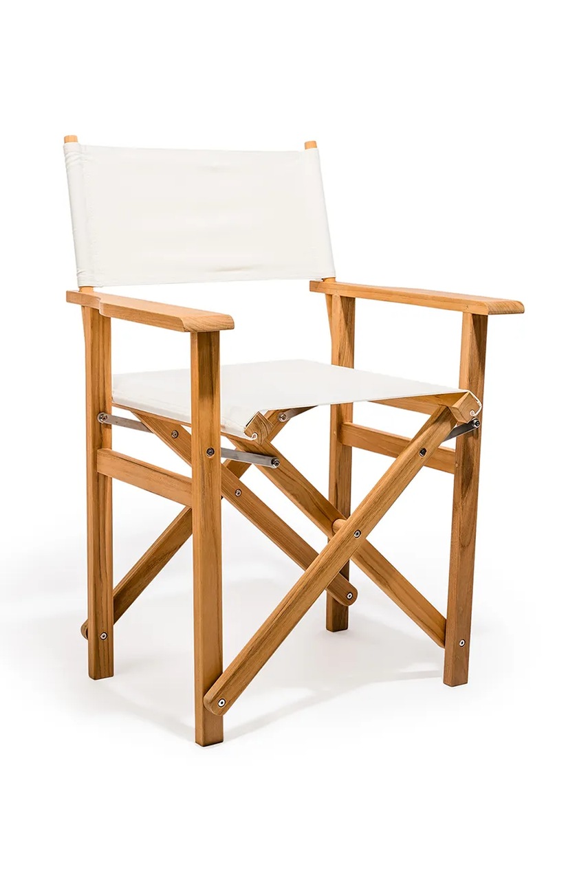 Levně Režisérské křeslo Business & Pleasure Co. Antique White bílá barva