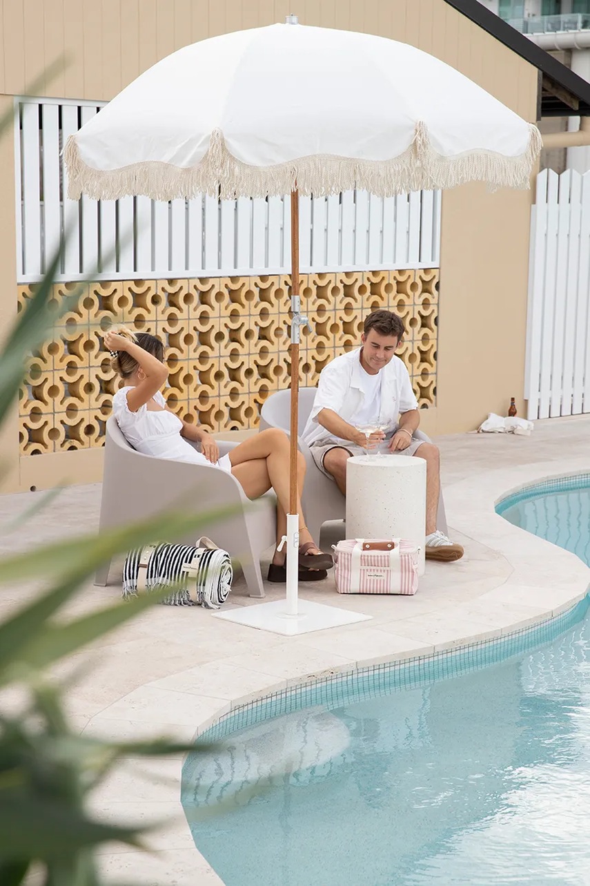 Ομπρέλα κήπου Business & Pleasure Co. Antique White φωτογραφία