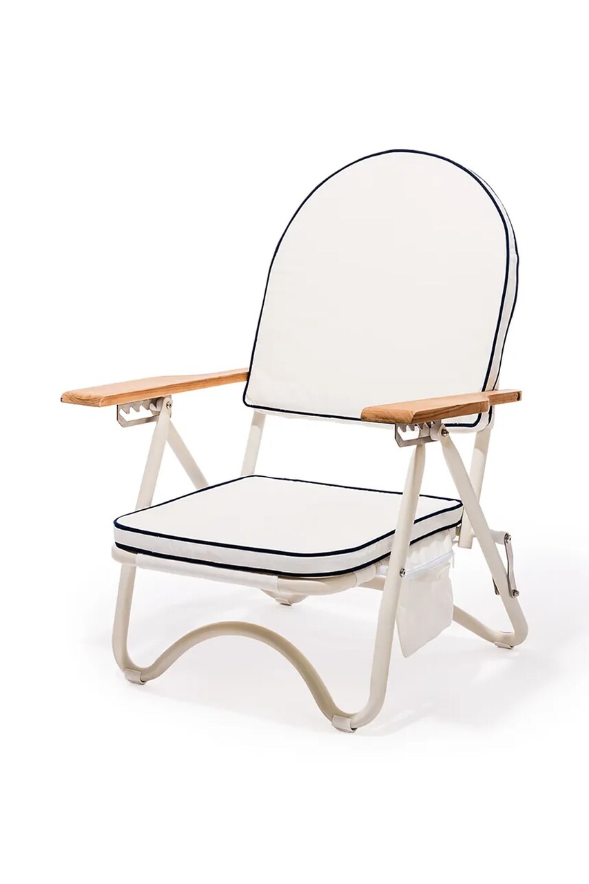 Business & Pleasure Co. scaun de plajă Rive White culoarea alb