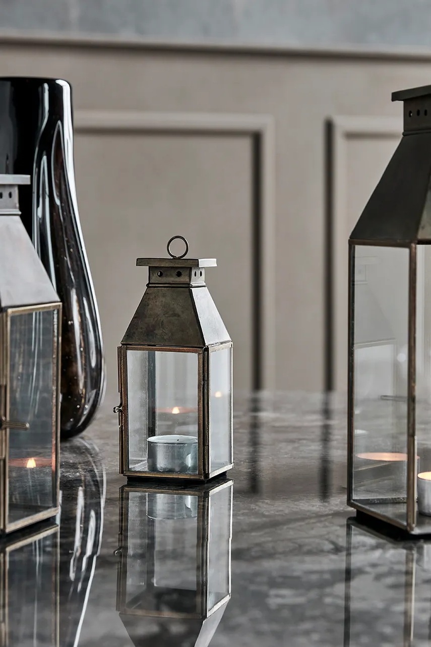 Φαναράκι House Doctor HDTilka 17,5 x 6,5 cm χρώμα: μπεζ φωτογραφία