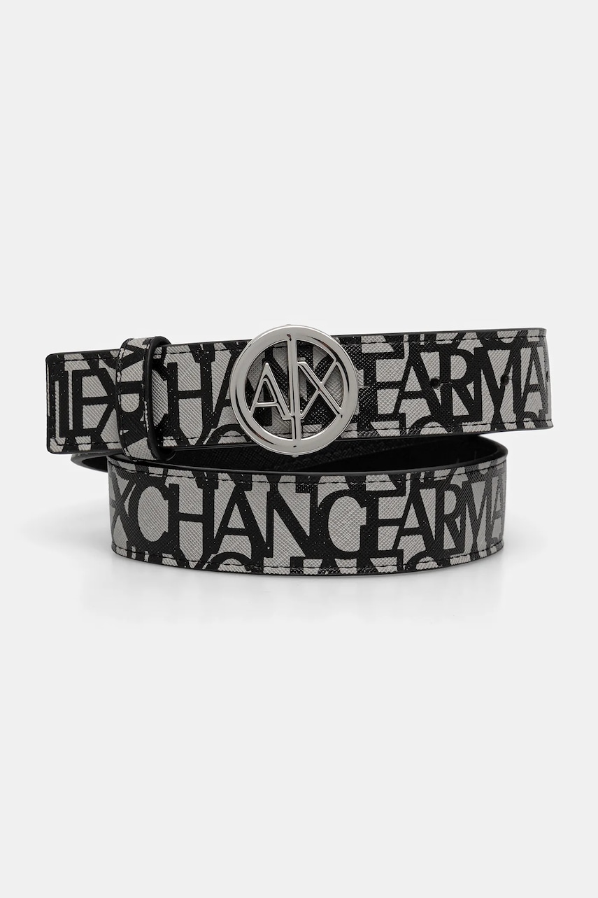 Armani Exchange curea femei, culoarea negru