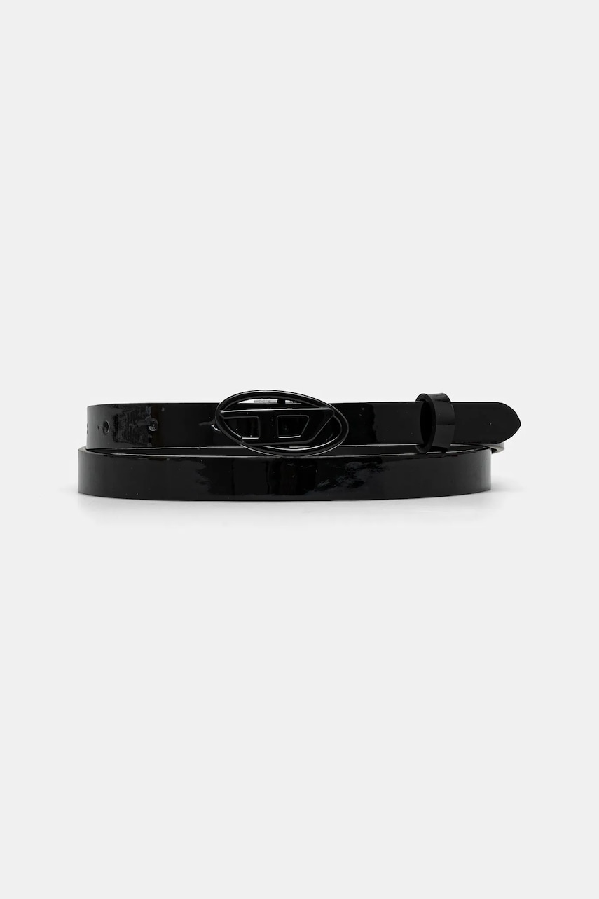 Diesel curea de piele PLAY-D B-PLAY 15 belt femei, culoarea negru, X10323.PR271 Diesel curea de piele PLAY-D B-PLAY 15 belt femei, culoarea negru, X10323.PR271