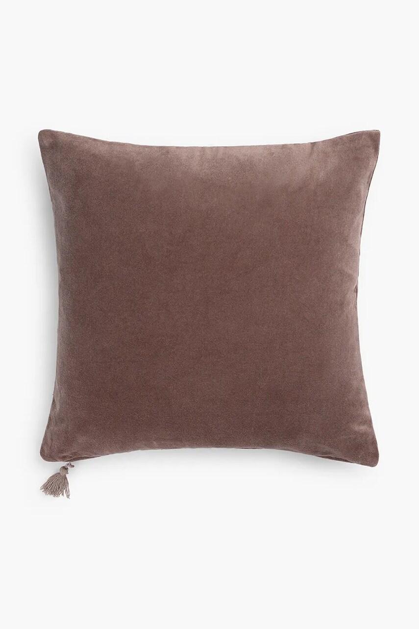 Calma House față de pernă decorativă Velur 45 x 45 cm culoarea maro