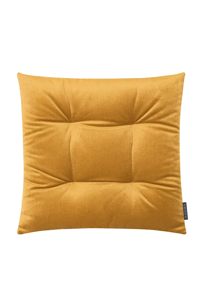 Magma pernă decorativă Marla 42 x 42 x 6 cm culoarea galben