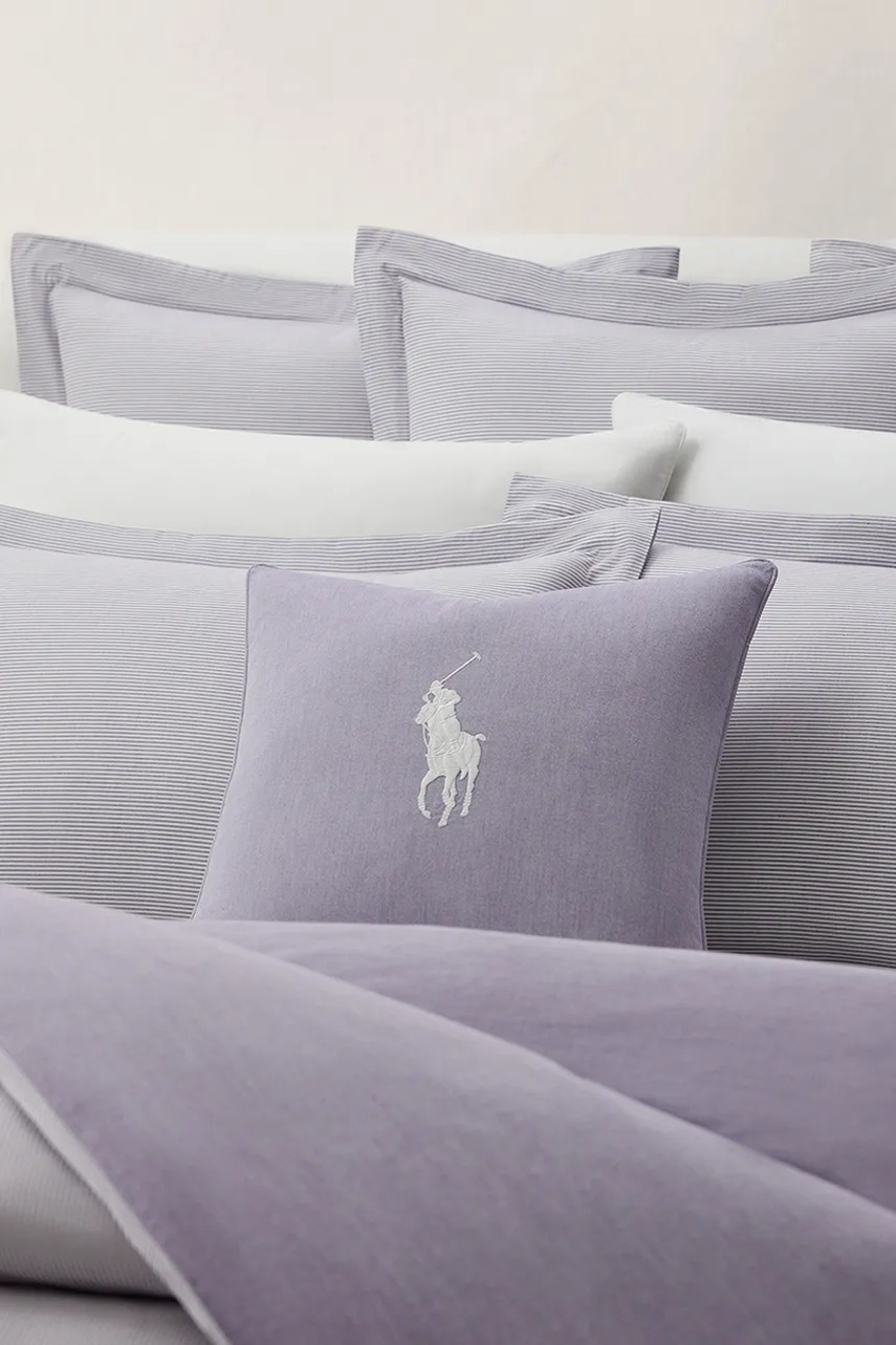 Μαξιλαροθήκη Ralph Lauren OXFORD Chalet 50 x 50 cm χρώμα: μοβ φωτογραφία