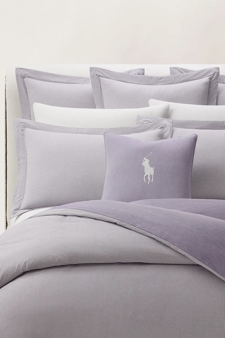 Μαξιλαροθήκη Ralph Lauren OXFORD Chalet 50 x 50 cm χρώμα: μοβ φωτογραφία