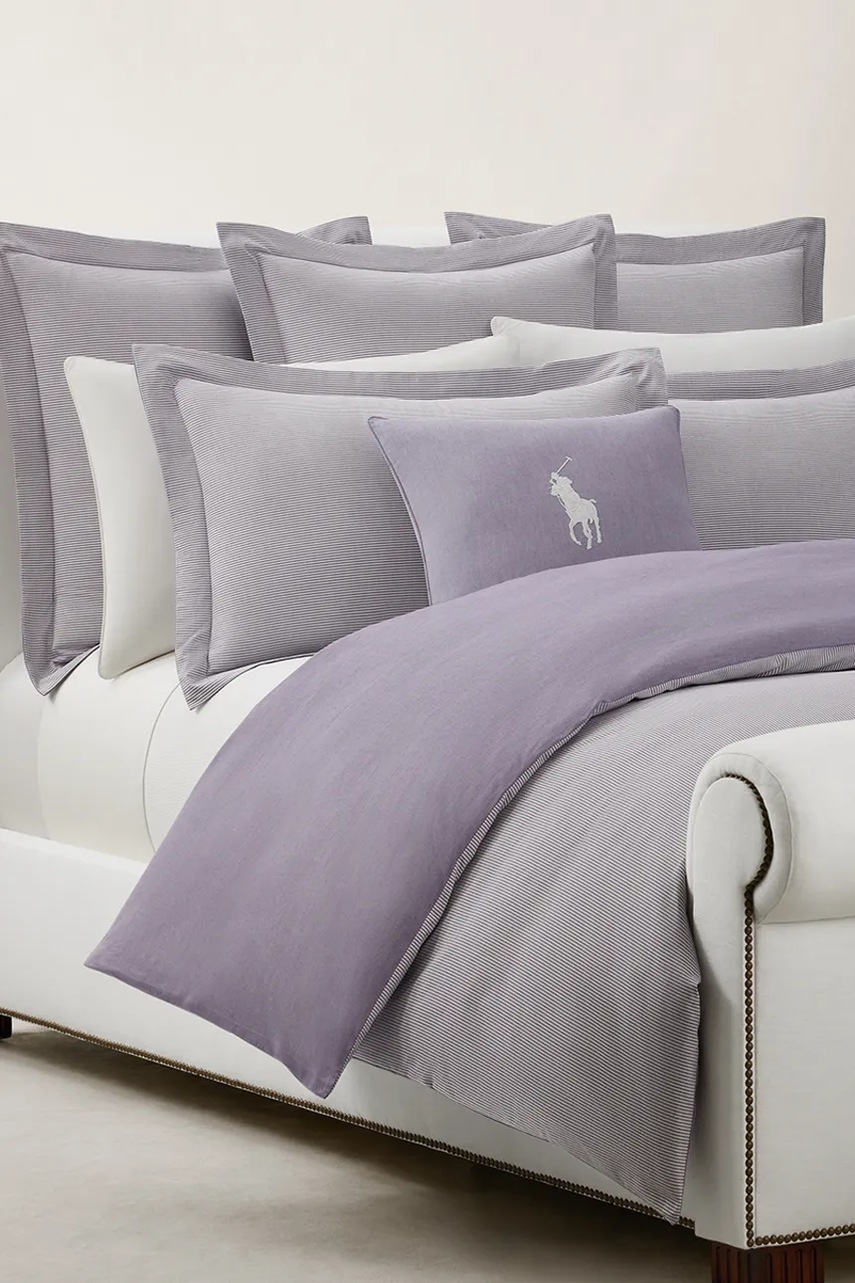 Μαξιλαροθήκη Ralph Lauren OXFORD Chalet 50 x 50 cm χρώμα: μοβ φωτογραφία