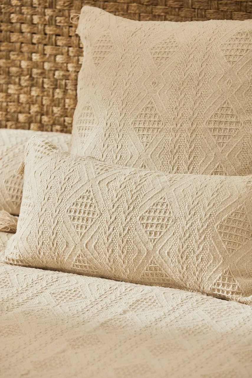 Μαξιλαροθήκη Calma House Chicago 30 x 60 cm χρώμα: μπεζ φωτογραφία