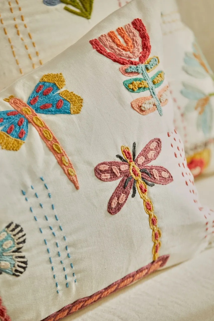 Διακοσμητική μαξιλαροθήκη Calma House Beetle χρώμα: πολύχρωμο φωτογραφία