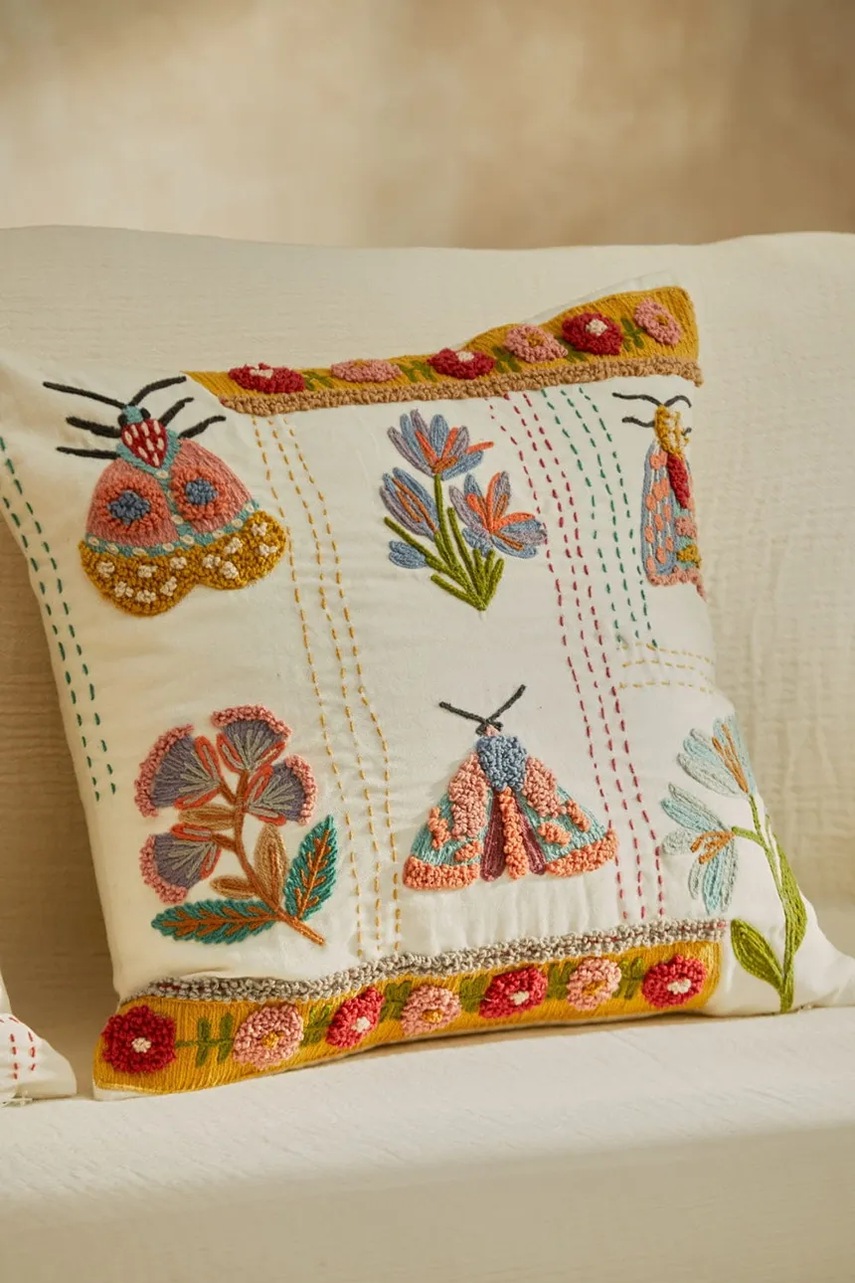 Διακοσμητική μαξιλαροθήκη Calma House Beetle χρώμα: πολύχρωμο φωτογραφία