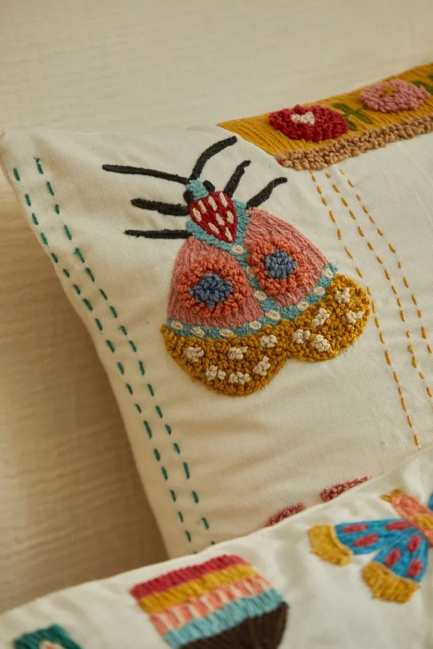 Διακοσμητική μαξιλαροθήκη Calma House Beetle χρώμα: πολύχρωμο φωτογραφία