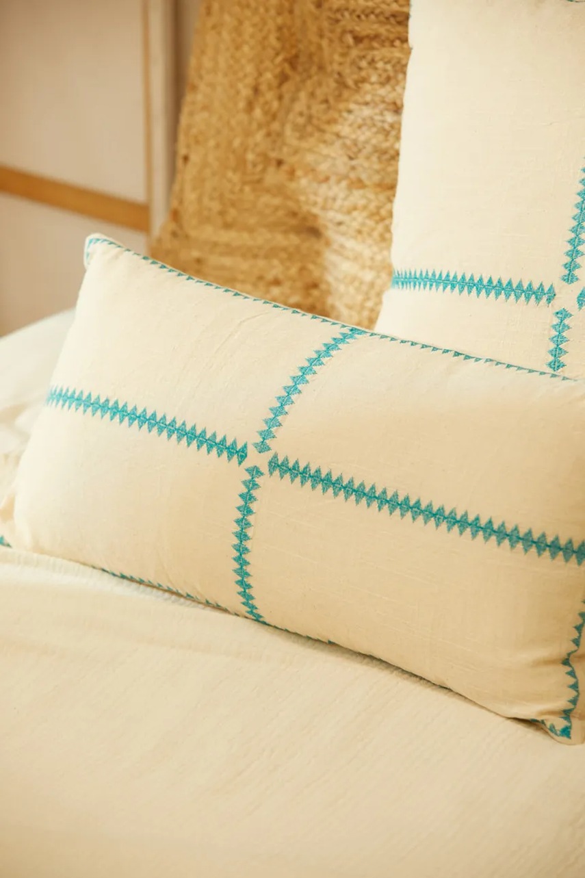 Διακοσμητική μαξιλαροθήκη Calma House Varadero χρώμα: μπεζ φωτογραφία