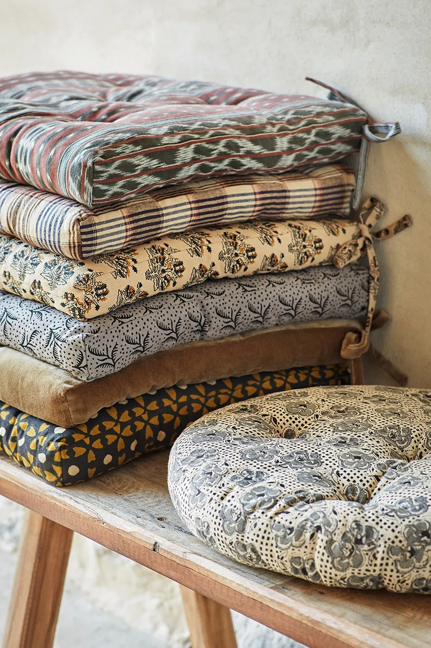 Подушка для стула цвет зелёный