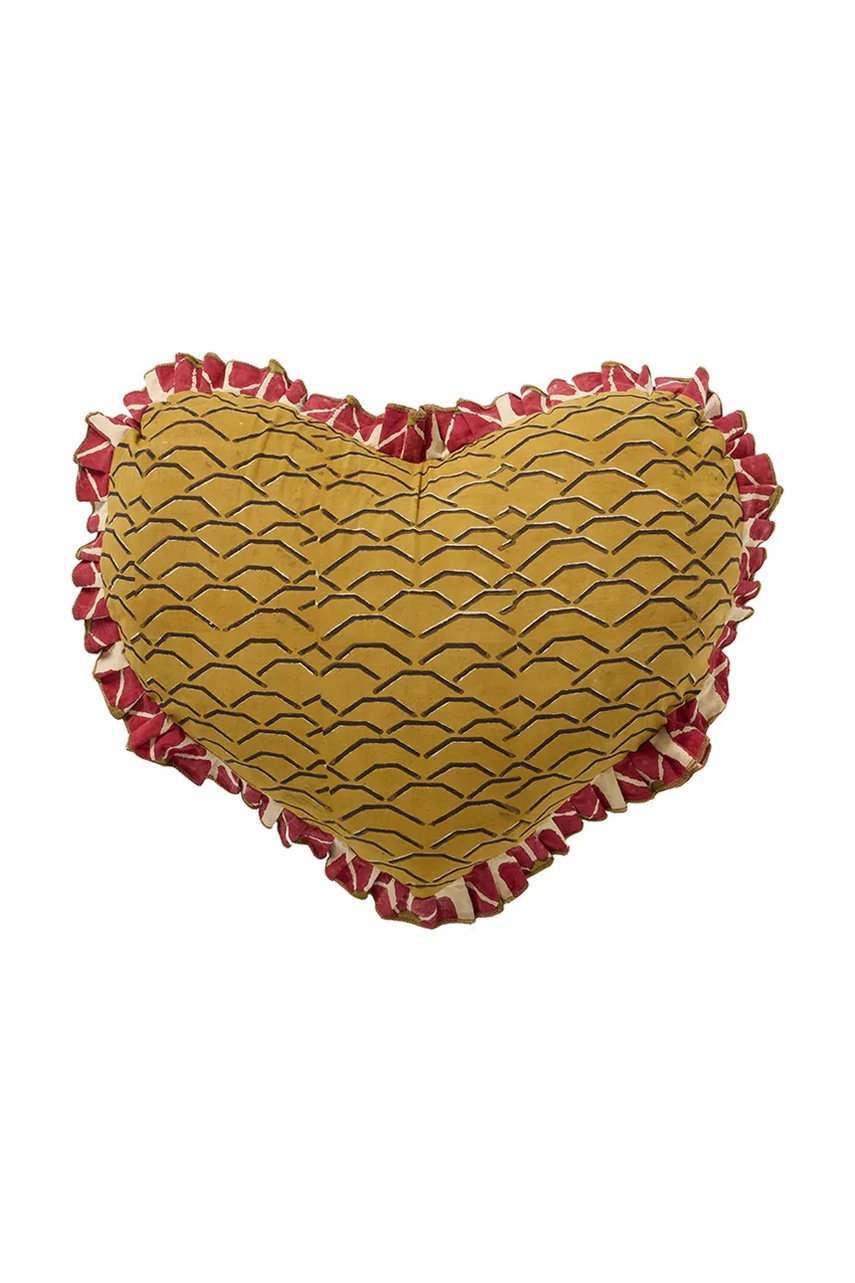 Doing Goods pernă 48 x 66 x 17 cm culoarea galben