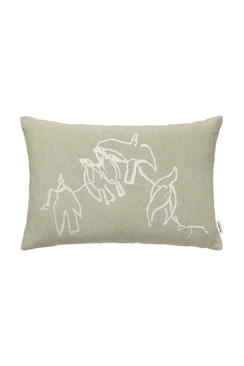 ferm LIVING pernă decorativă Vuelo culoarea verde