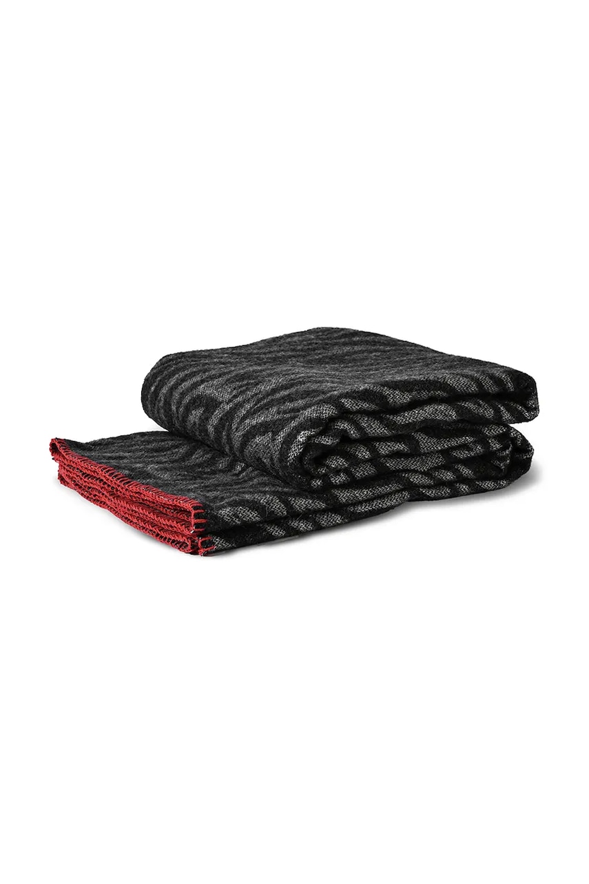 Byon pătură de lână Anima 130 x 160 cm culoarea negru