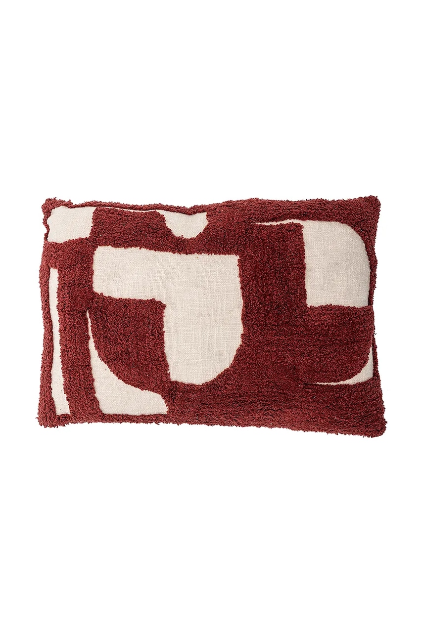 Bloomingville pernă decorativă Olica 60 x 40 cm culoarea roșu