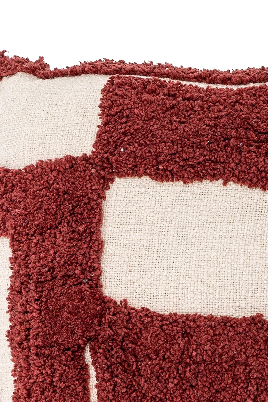 Διακοσμητικό μαξιλάρι Bloomingville Olica 60 x 40 cm χρώμα: κόκκινο φωτογραφία