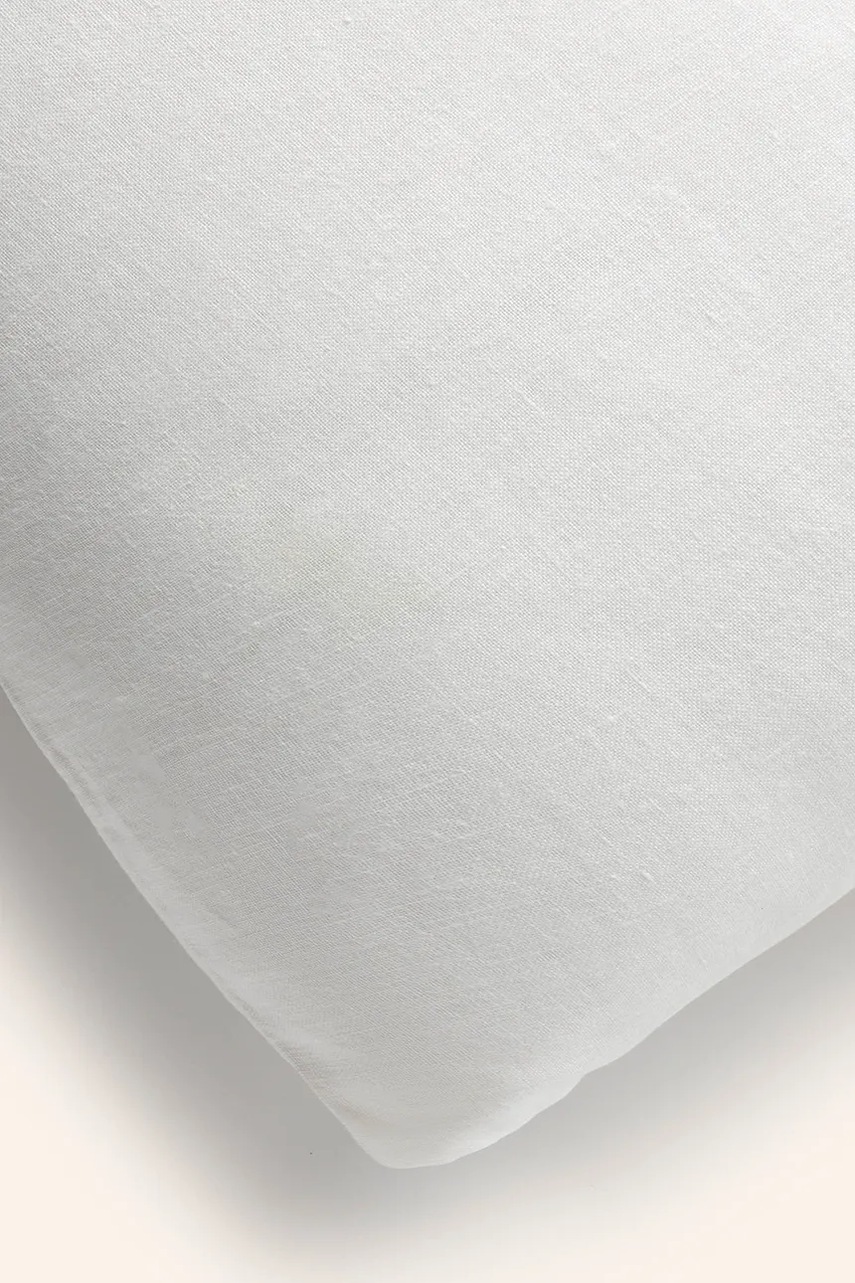 Κάλυμμα μαξιλαριού από λινό ύφασμα Calma House Lino 30 x 60 cm χρώμα: άσπρο φωτογραφία